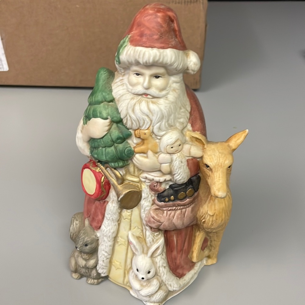 Musical Father Christmas Figurine.